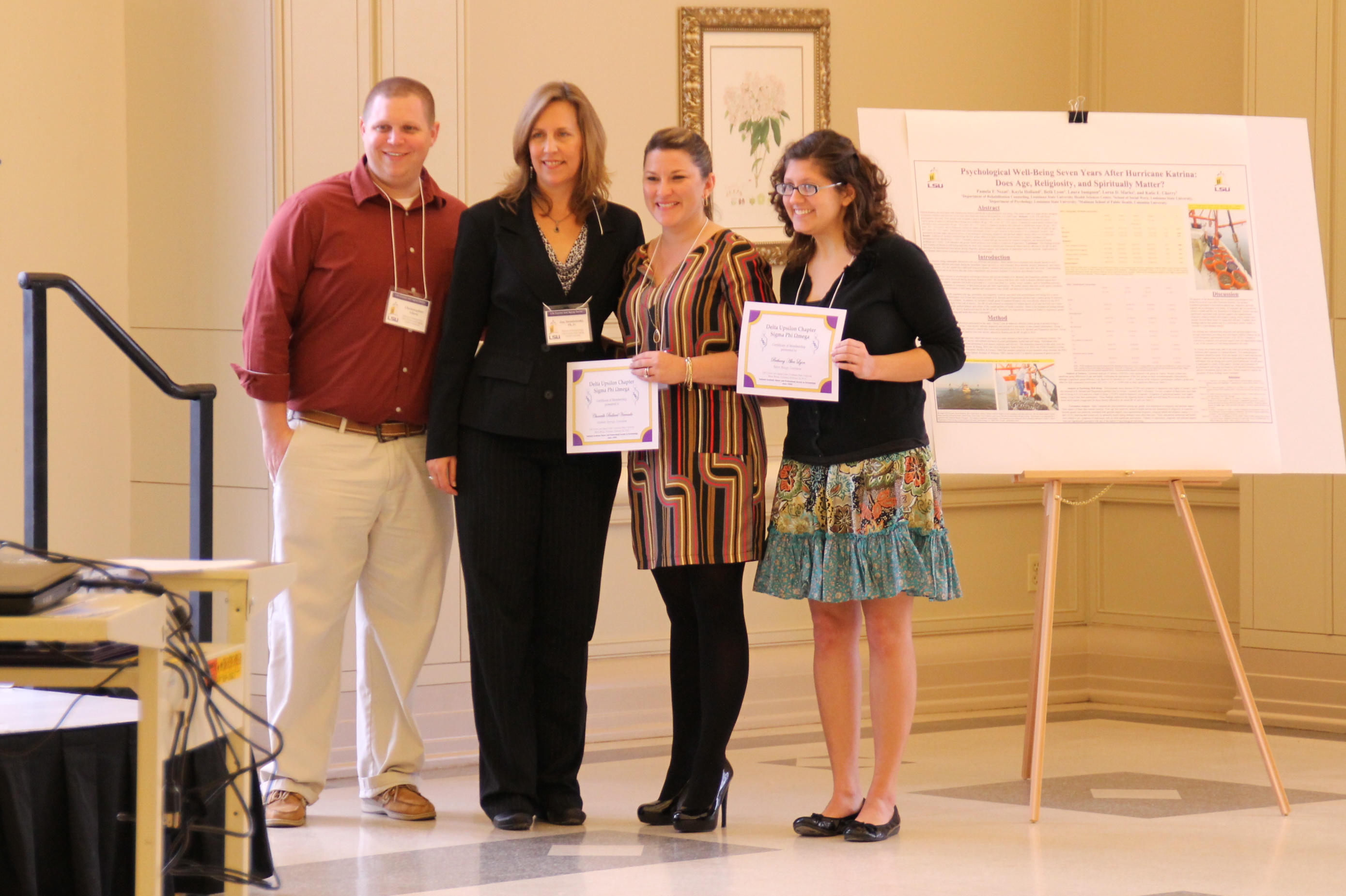 Sigma Phi Omega inductees